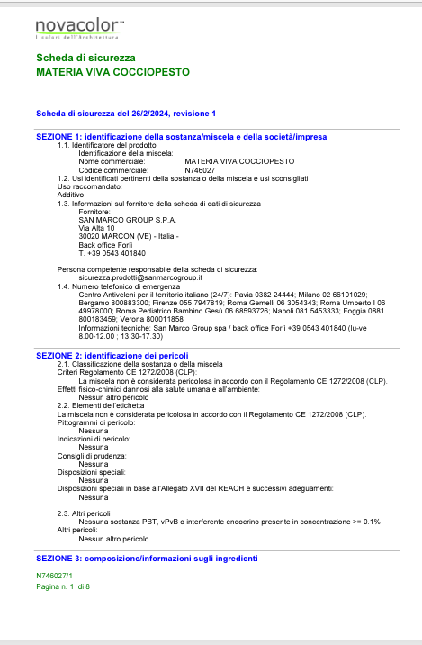 Download Technical Information Materia Viva Cocciopesto  N74602 