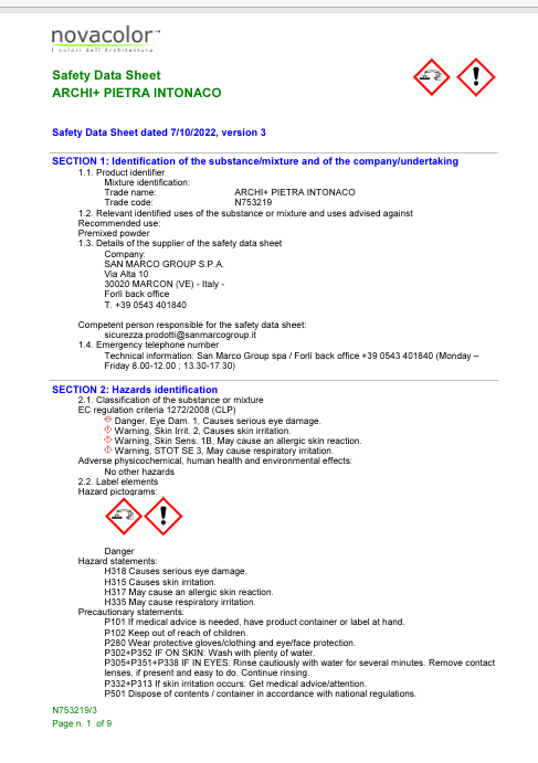 Download Technical Information Archi+Pietra Intonaco EN