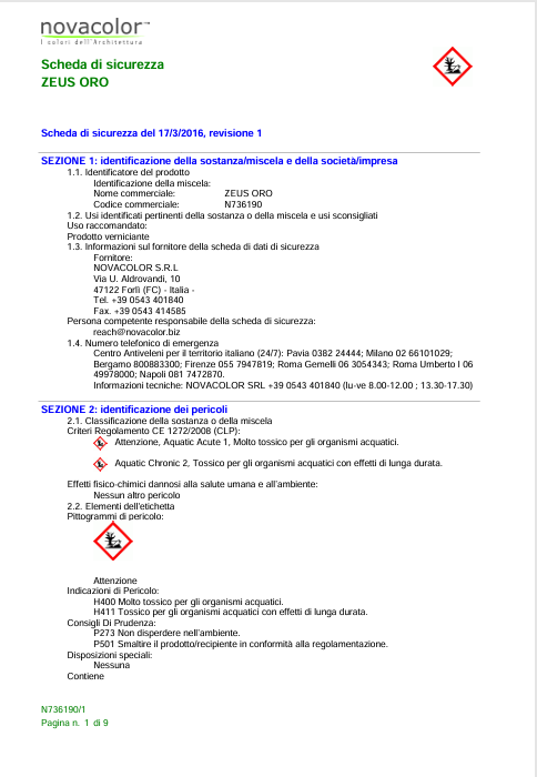 Download technical information Zeus Oro IT