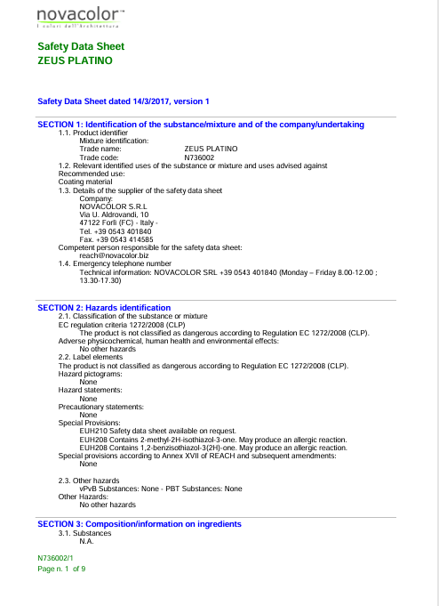 Download Technical information Platino EN 