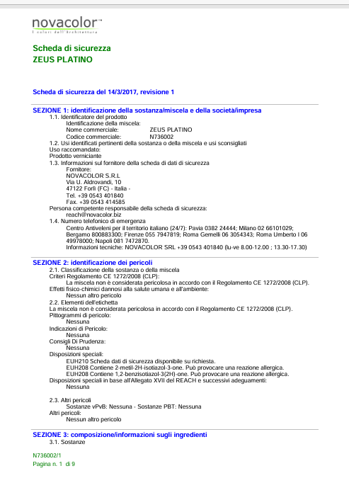 Download technical information platino IT Zeus