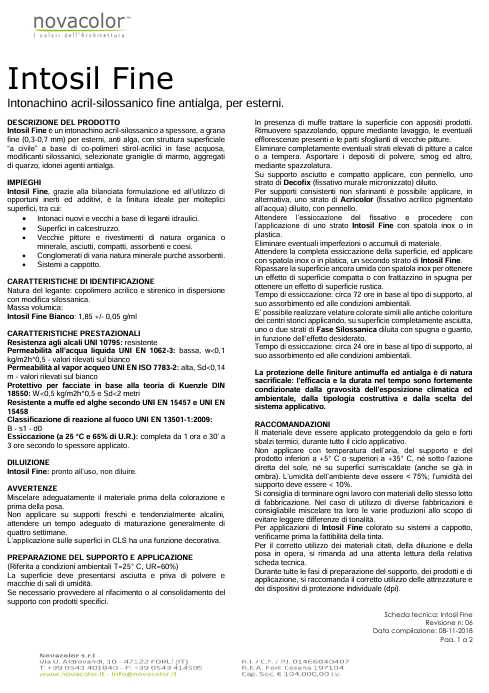 Download Technical Information intosil Fine 