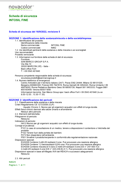 Download Safety Data Sheet IT Intosil Fine 