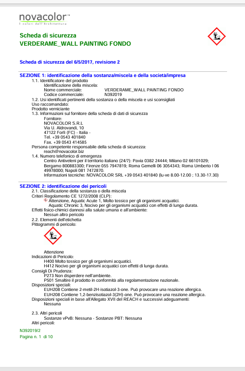 Download Technical Information Verderame Safety Data Sheet It 2