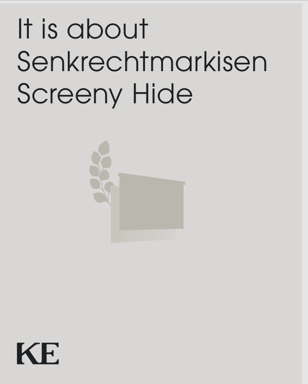 Download depliant tende a rullo Screeny Hide 2025 KE