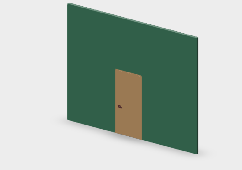 Download dwg CAD model Adela porta a battente stipite S-Light