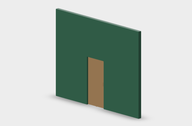 Download BIM model rfa pivot single central door