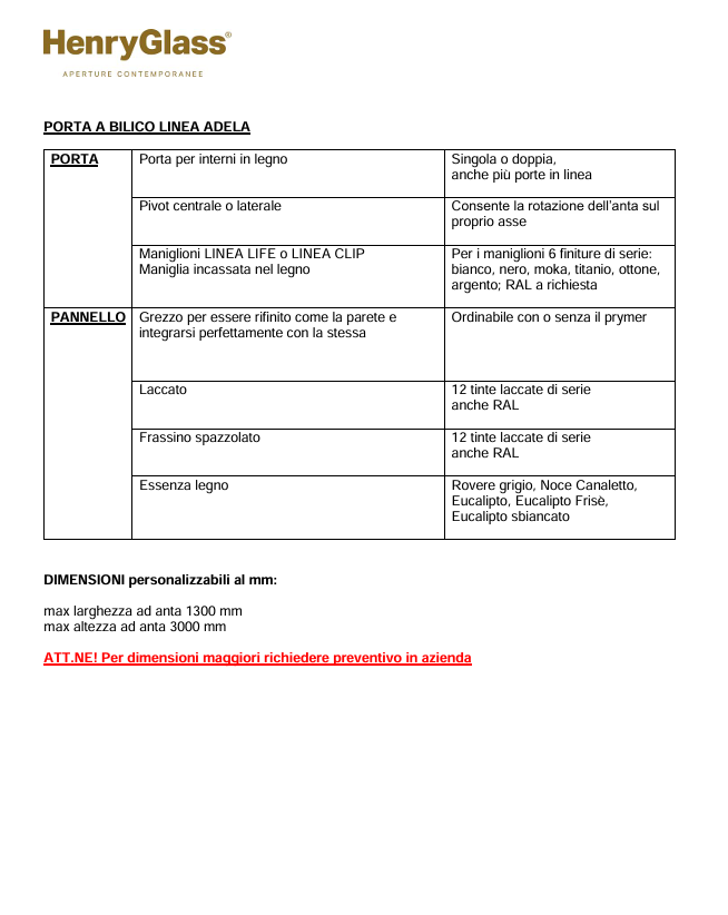 Download Adela Pivot door speification IT Henryglass