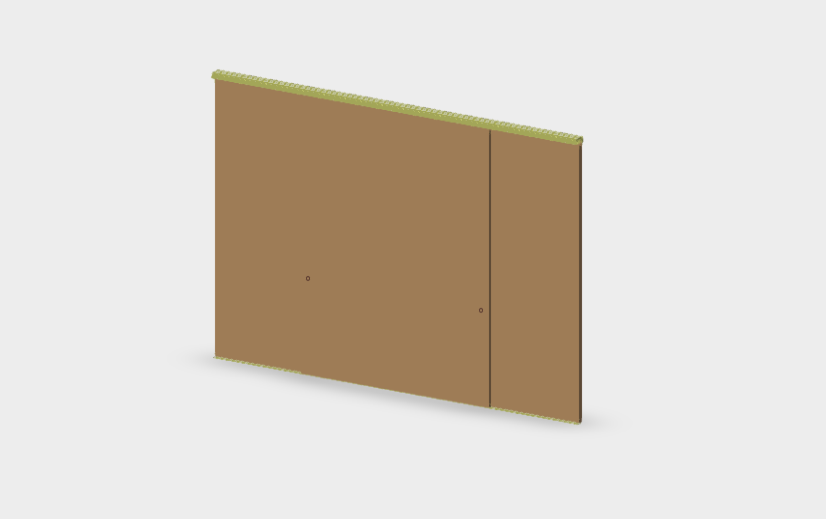 Download revit model Adela Adela Exterior Wall Ceiling Symmetrical Horizontal 2-track 