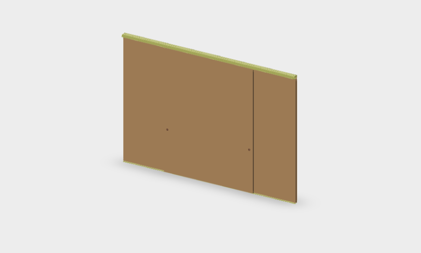 Download revit model Adela  horizontal 2-track external wall sliding door