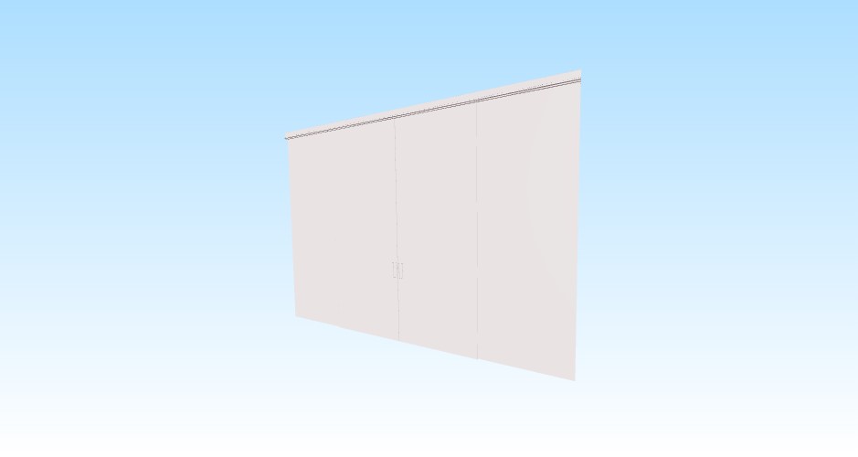 Download dwg CAD model Vitra wall horizontal 2 sliding tracks