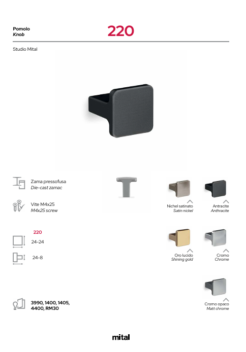 Download Technical Information Knob 220 Mital
