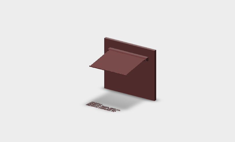 Download dwg CAD model Quad Roof 235X293