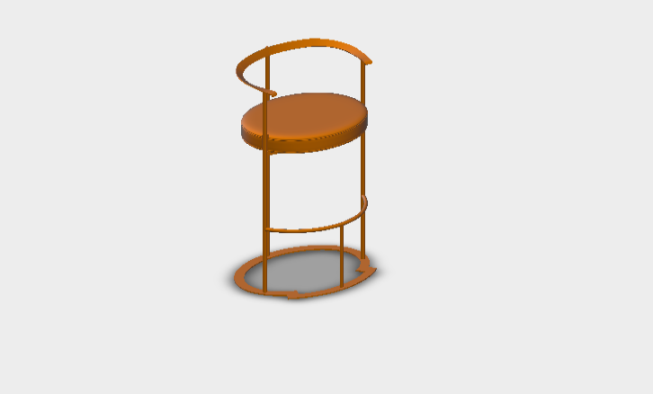 Download sketchup model Catilina Bar Stool D CA4