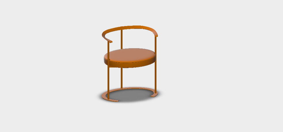 Download dwg CAD model Catilina Chair D CA2 