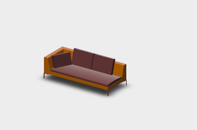 Download Bim model rfa Charles Sofa CH228S
