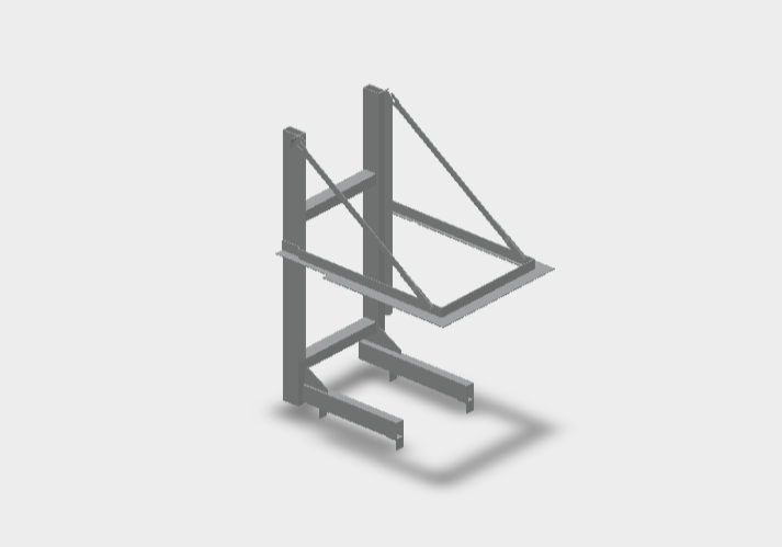 Download dwg CAD model Uka 56-50-56-52h ram 3stranny