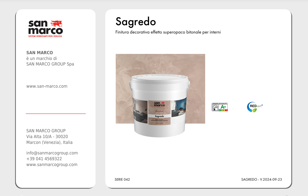 Download Technical Information Sagredo Colorificio San Marco