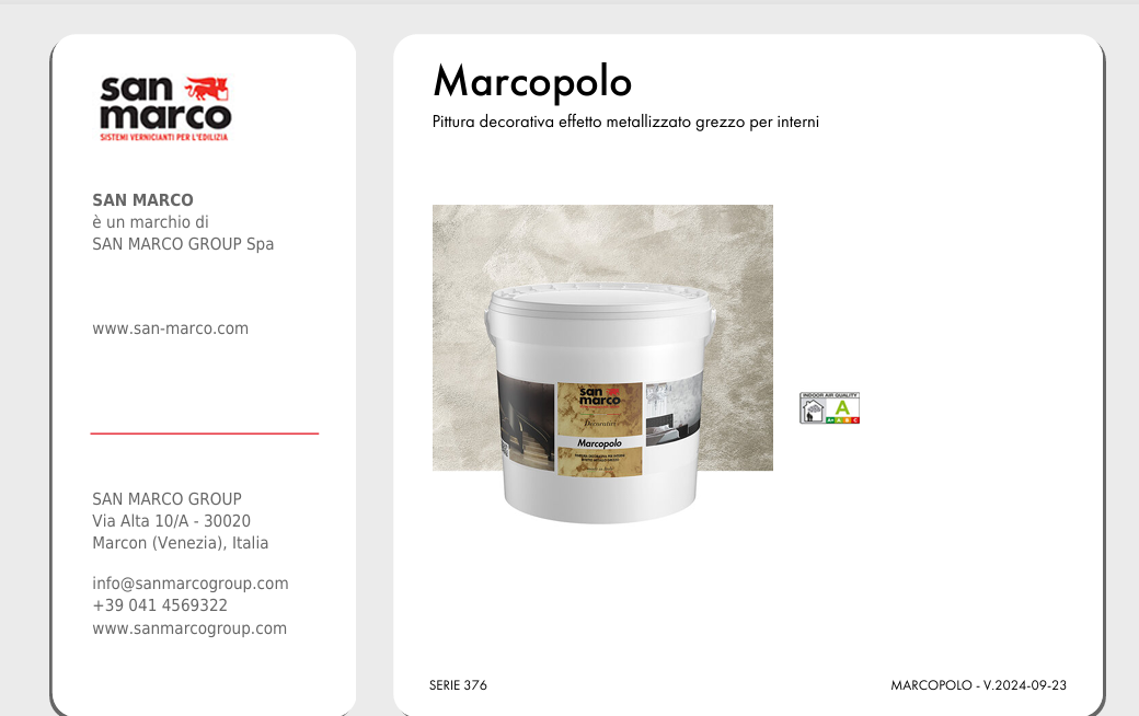 Download Technical Information Marcopolo Colorificio San Marco 