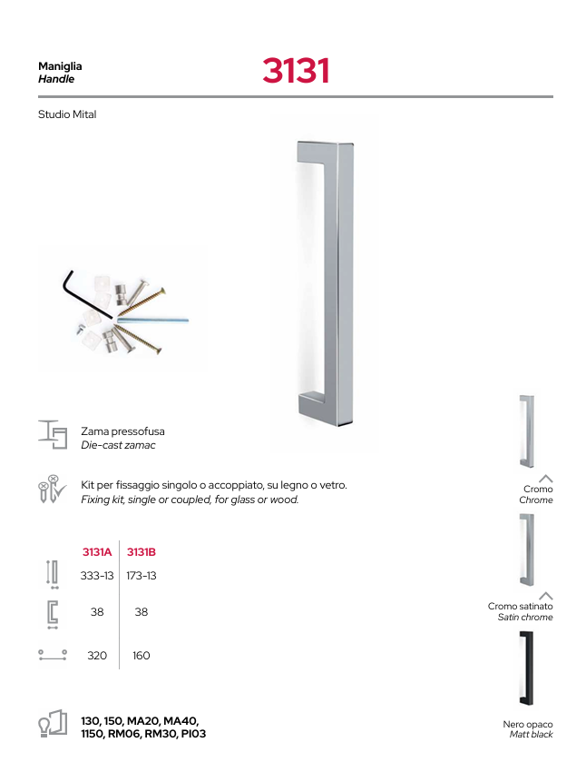 Download technical Information 3131 Mital Handle 