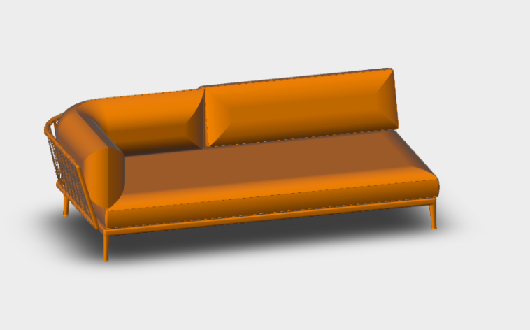 Download dwg CAD model CE245AD B&B Erica Modular Sofa