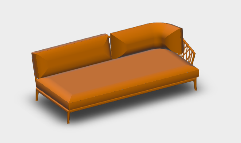 Download BIM Model rfa modular B&B Sofa CE245D B&B