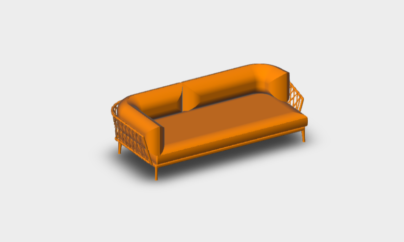 Download sketchup model Modular Sofa CE264TAD B&B