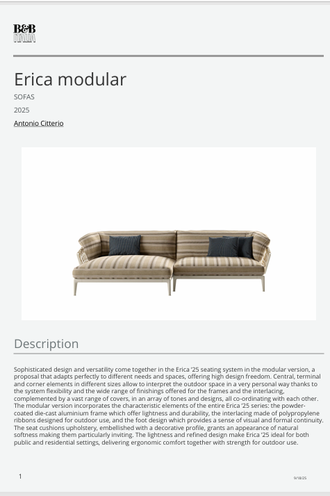 Download Erica Technical Information EN B&B Modular 