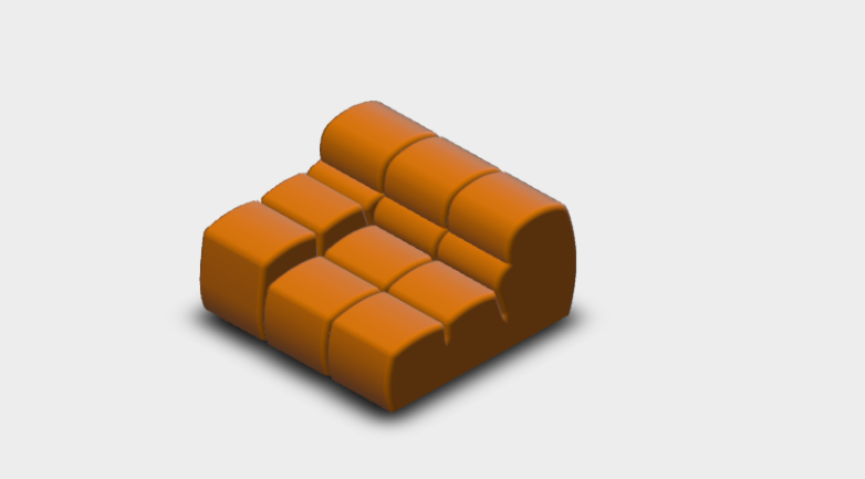 Download 3D dwg CAD model B&B italia TY115BS 3