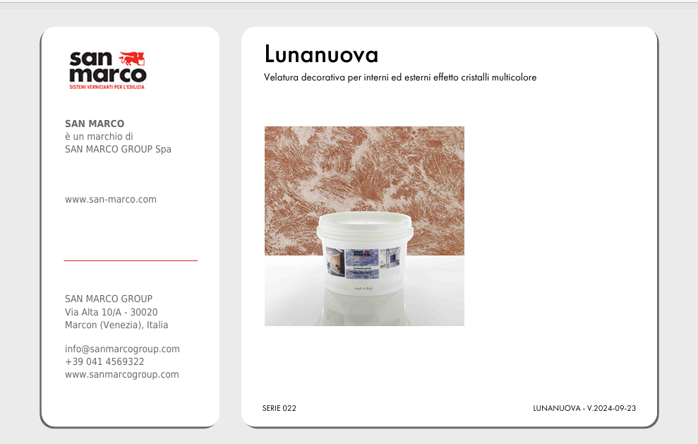 Download technical information lunanuova colorificio san marco