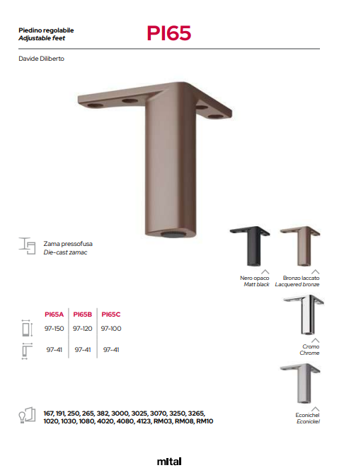 Download Technical Information pdf FP05 Adjustable Leg