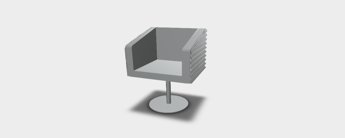 Download obj model Armchair Riva1920 Komoda