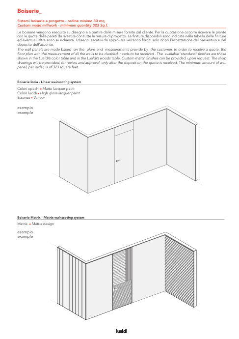 Download Technical Information Boiserie Lualdi