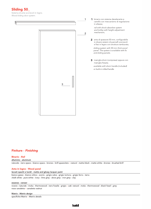 Download Technical Information Sliding50 Lualdi