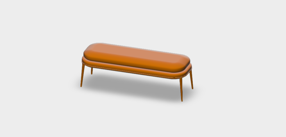 Download BIm ifc model Caratos Bench PCA135