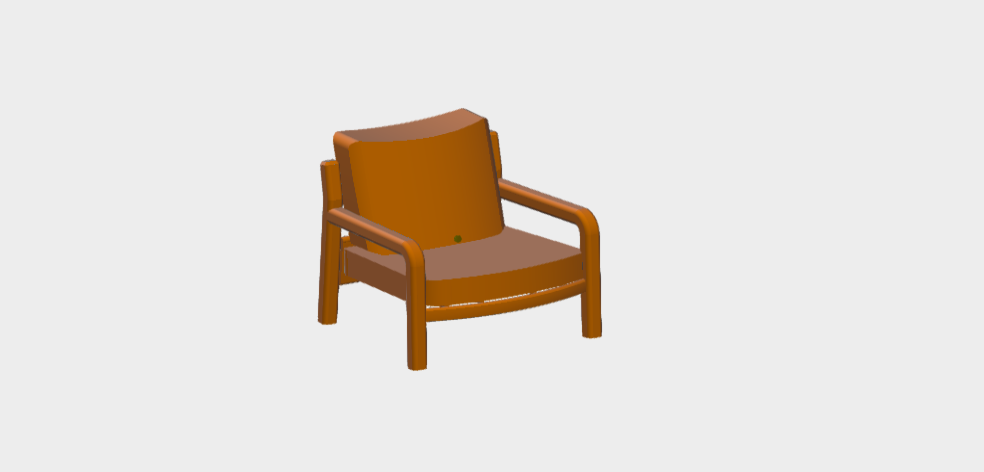 Download dwg CAD model Gianna Armchair Varaschin