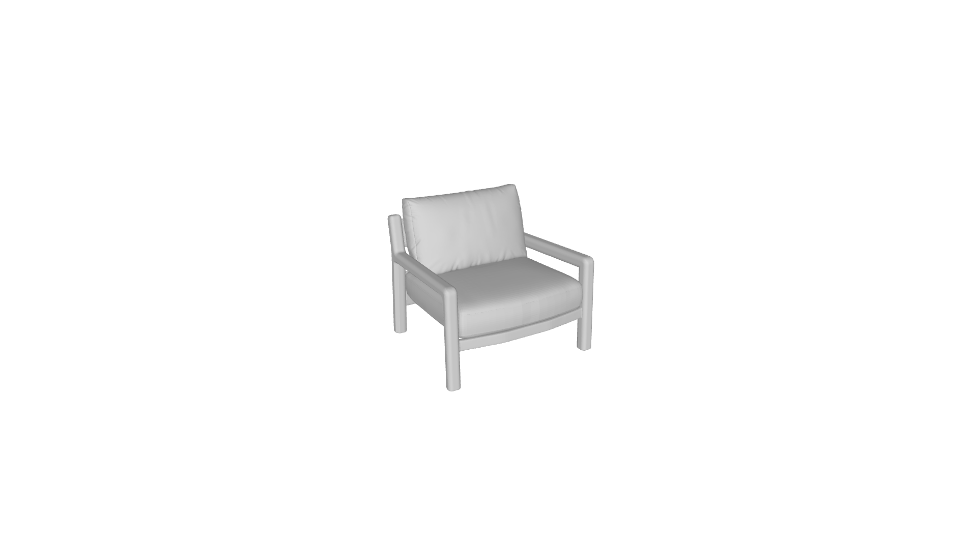 Download 3DS model Armchair Gianna 2572 Varaschin