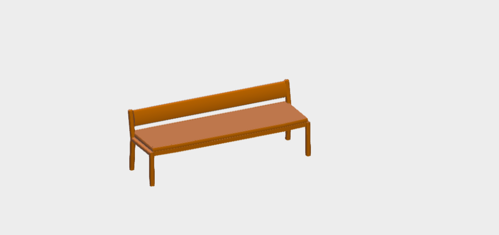 Download BIM Model rfa Gianna Bench with pillow Varaschin