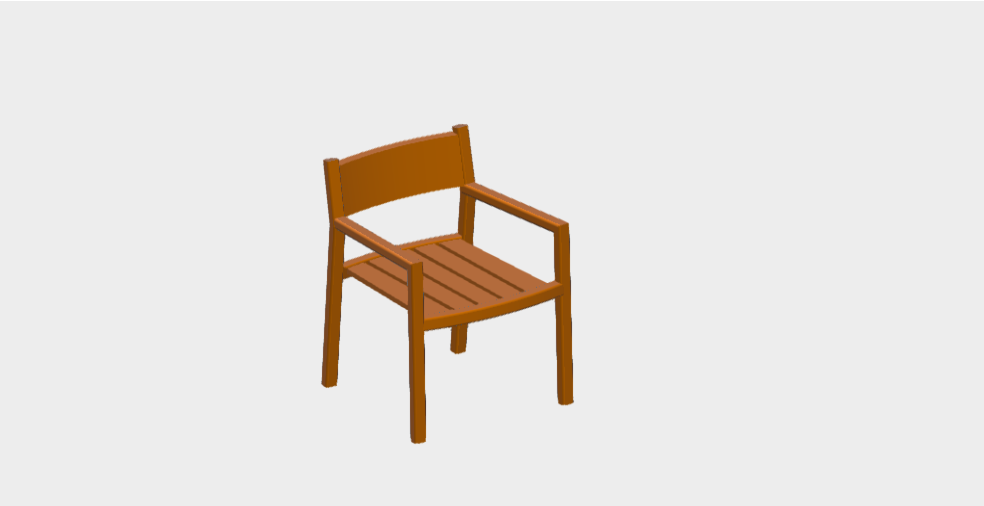 Download sketchup model Gianna Small Armchair Varaschin