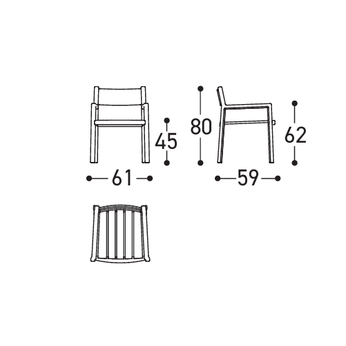 Download dwg CAD model Gianna Small Armchair 2571 2D