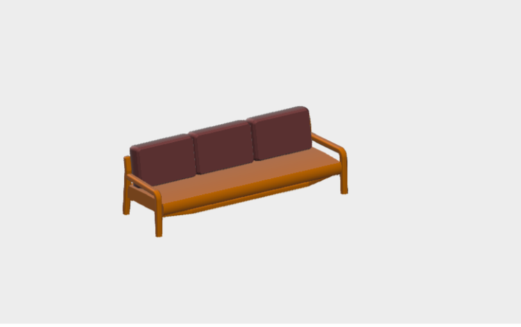 Download BIM ifc model Gianna Sofa 3 Seats Varaschin