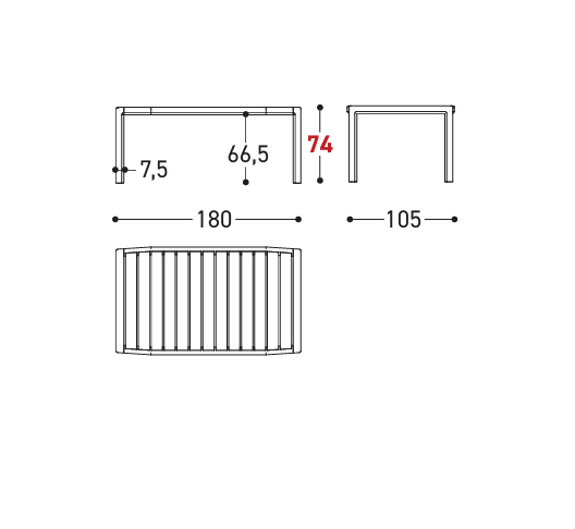 Download dwg CAD model Gianna Table 25781 180 2D