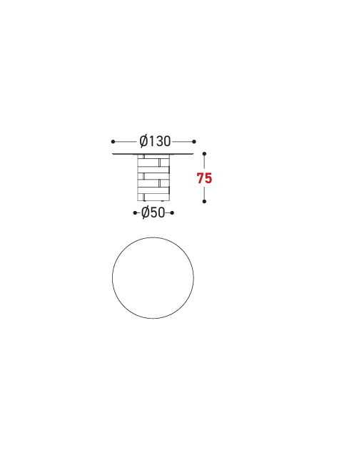 Download dwg CAD model Gianna Table D130 257T13 2D