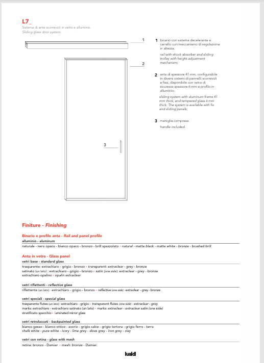 Download Technical Information L7 Sliding Door