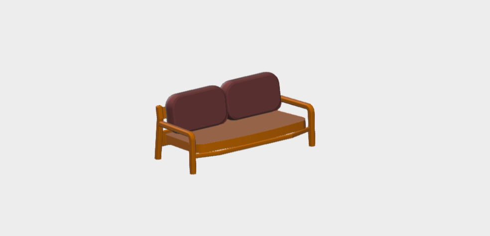 Download BIM ifc model Gianna Sofa 2 Seats Varaschin