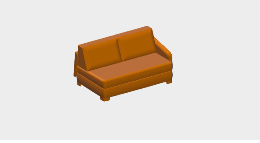 Download BIM model rfa Vivien 160 Dx MilanoBedding