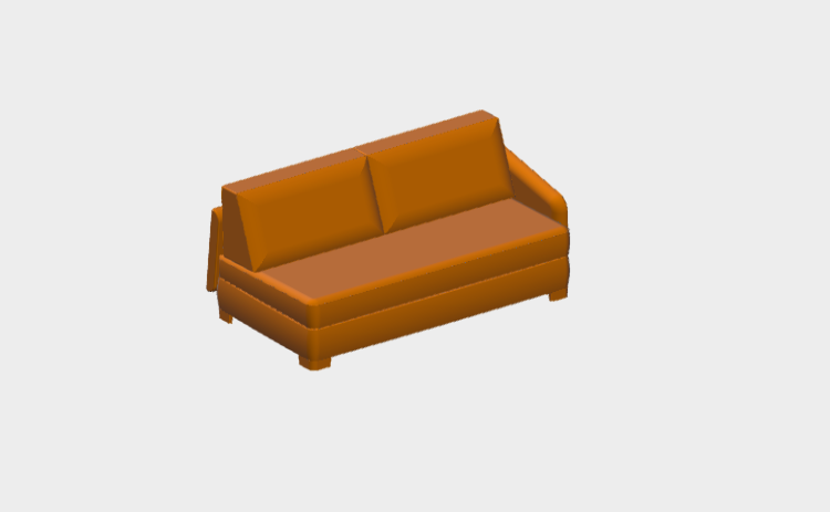 Download BIM Model rfa Vivien 185 Dx MilanoBedding 