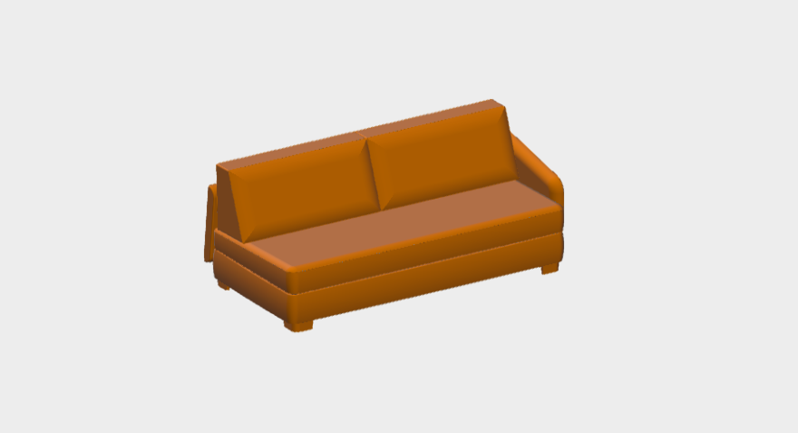 Download sketchup model Vivien 205 Dx MilanoBedding