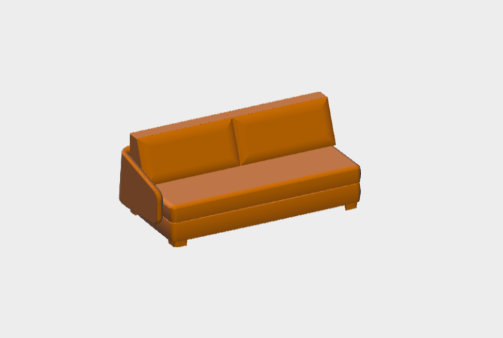 Download dwg CAD model Vivien 205 Sx Milano Bedding
