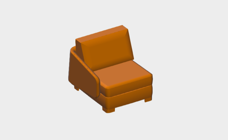 Download BIM ifc model Vivien 86 Sx MilanoBedding